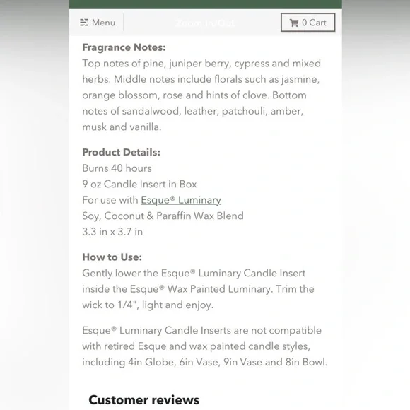 Northern Lights Esque Mysteria candle inserts - Picture 7 of 7